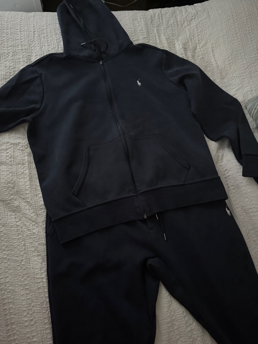 Polo by Ralph Lauren Navy Zip-Up Hoodie and Sweatpants